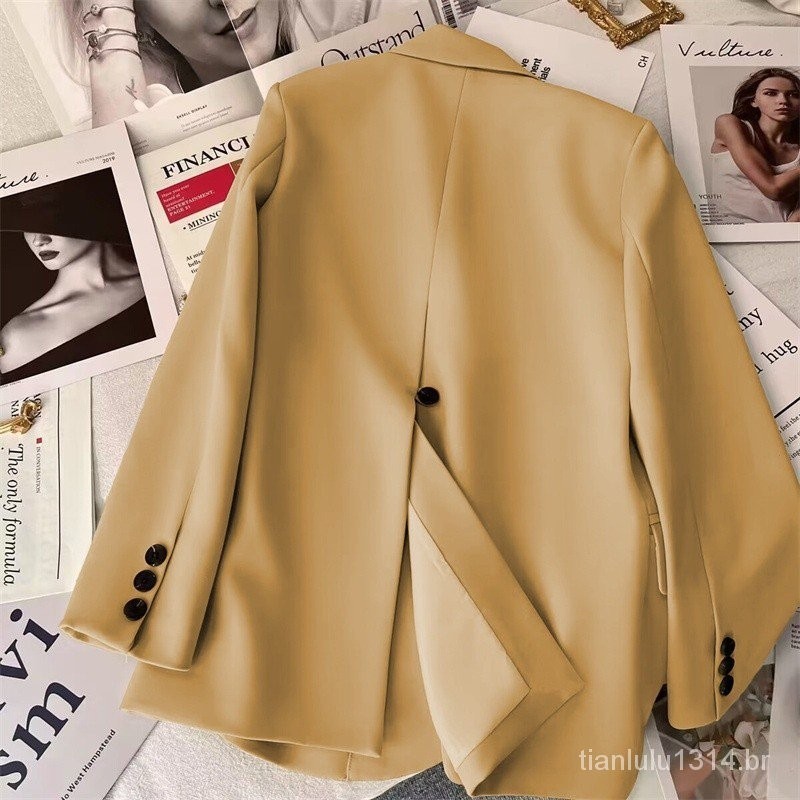 Moda Ginger Blazer Blazer Ginger Influencer Fried Street Temperamento ...