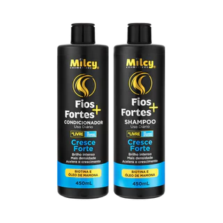 Kit Shampoo Condicionador Cresce Forte Fio Forte Milcy 450Ml