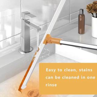 Rodo Vassoura De Silicone Multiuso Raspador Para Limpeza De Pisos e Vidros Com Cabo Extensor