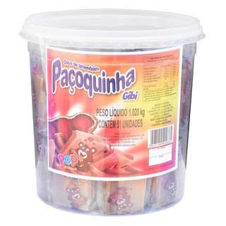 Paçoca Covizzi 51 unidades Gibi Lisa A Verdadeira 1,020 Kg