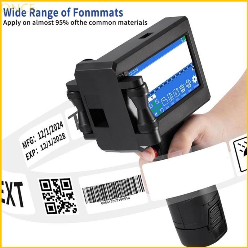 ONCE S1730 Impressoras A Jato Portáteis 12 7mm Secagem Rápida Máquina Codificação Para Códigos Barras Texto Rótulo Logotipos Código Numbe