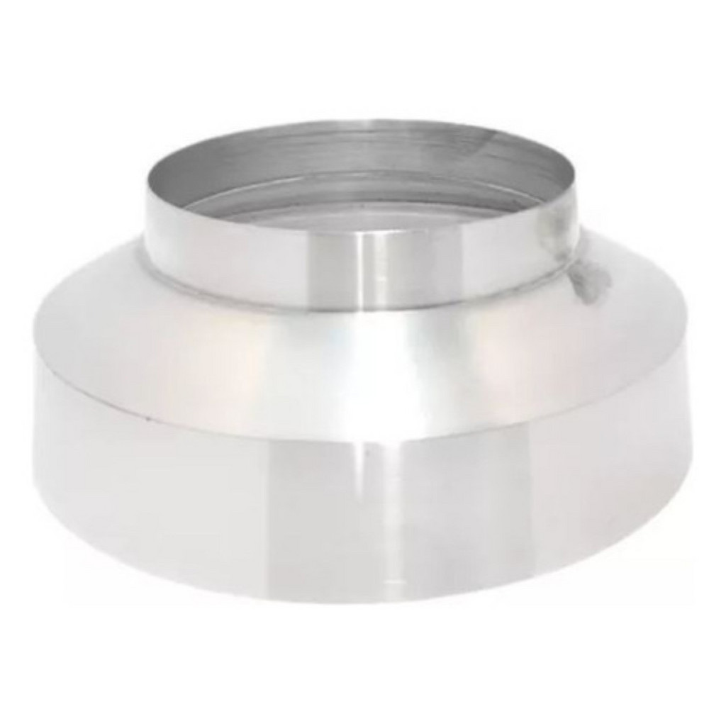 Adaptador Redutor De Duto De 150mm 6'' Para 100mm 4'' - Em Alumínio