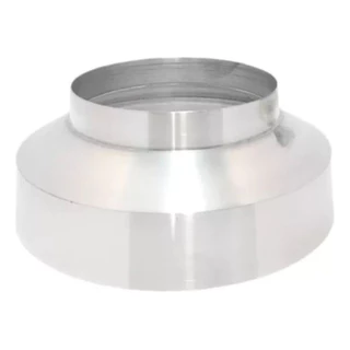 Adaptador Redutor De Duto De 150mm 6'' Para 100mm 4'' - Em Alumínio