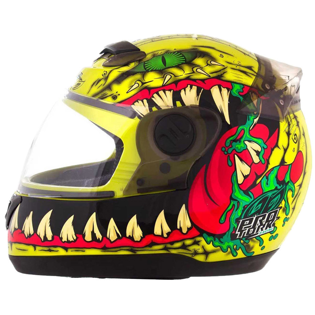 Capacete Protork Evolution G5 788 Dragon Amarelo | Shopee Brasil