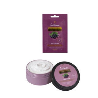 kit Eudora Máscara Creme Bambu Açai Crescimento Capilar