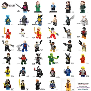Superhero Minifigures X-Men Building Block Doll Collection Modelo de brinquedo de aniversário