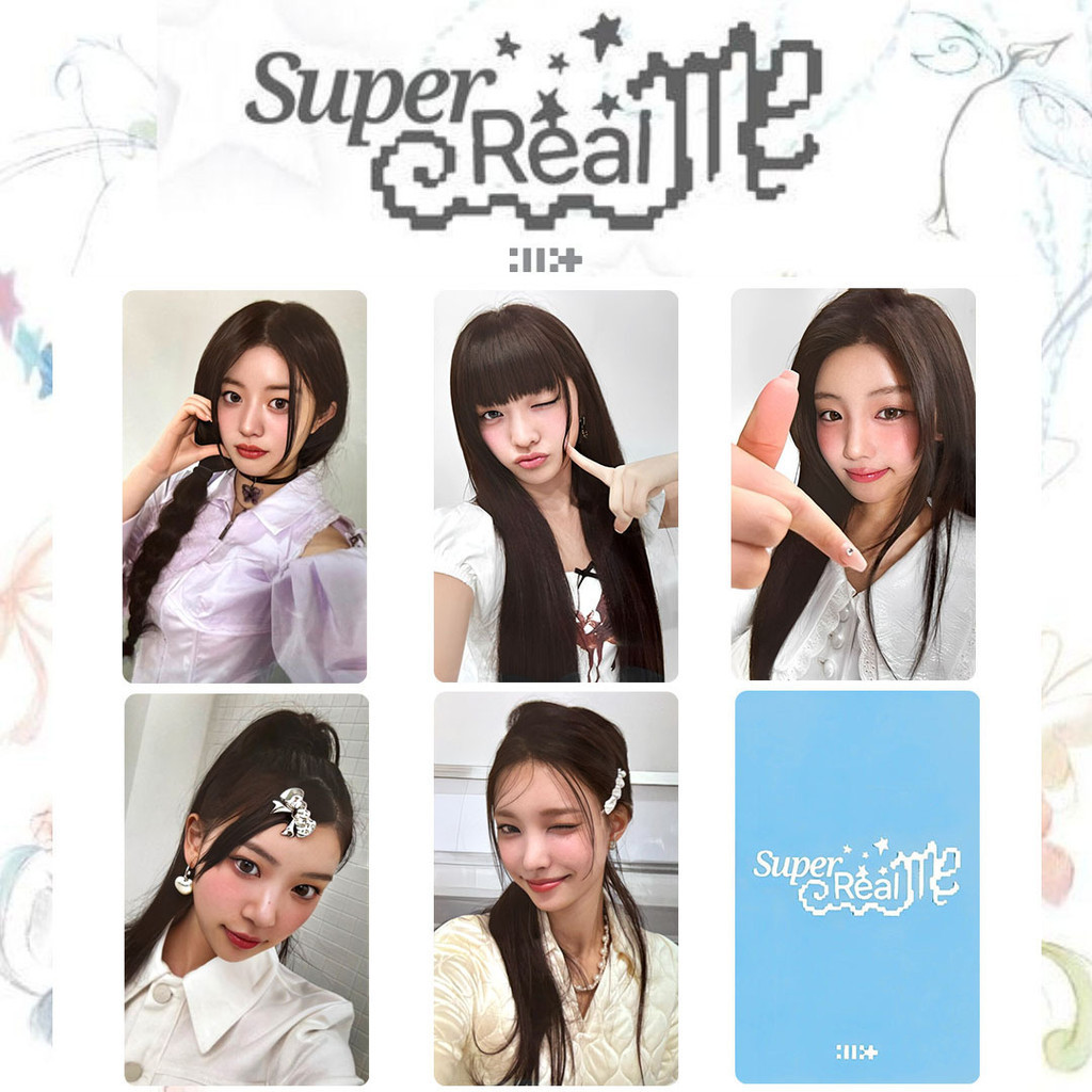 Kpop ILLIT Cartão Pequeno SUPER ME REAL M2U YUNAH IROHA MOKA