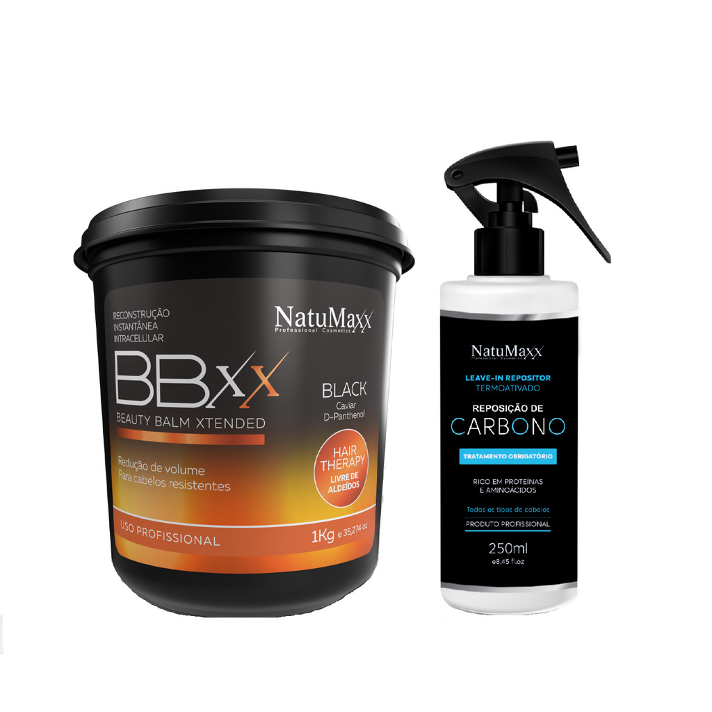 Botox Black Therapy 1Kg + Spray Uso Diário Carbono Natumaxx