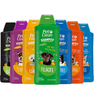 Shampoo e Condicionador para Cães e Gatos Pet Clean