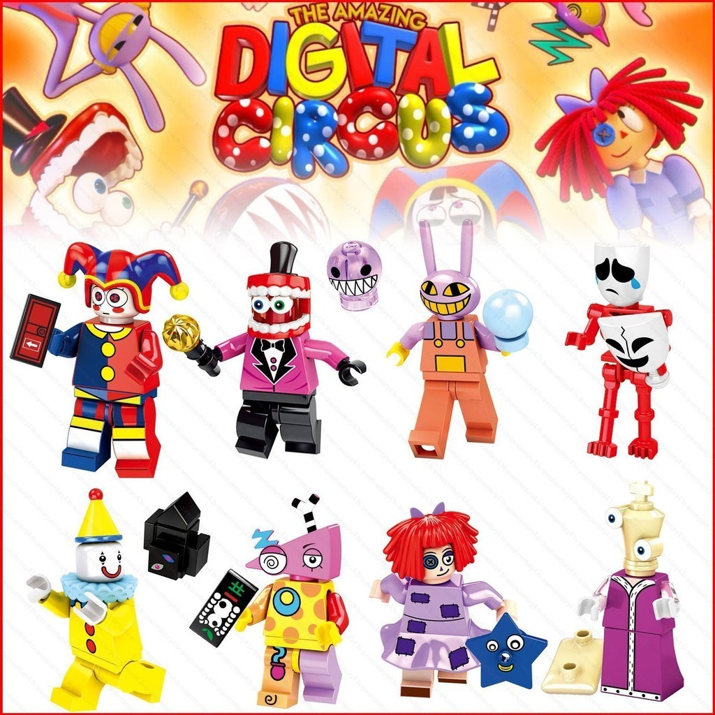 G4 8pcs O Incrível DIGITAL CIRCUS Blocos De Construção Pumni Jax Ragatha  Zooble Cain Figura Bonecas Brinquedos Para Crianças Presentes | Shopee  Brasil