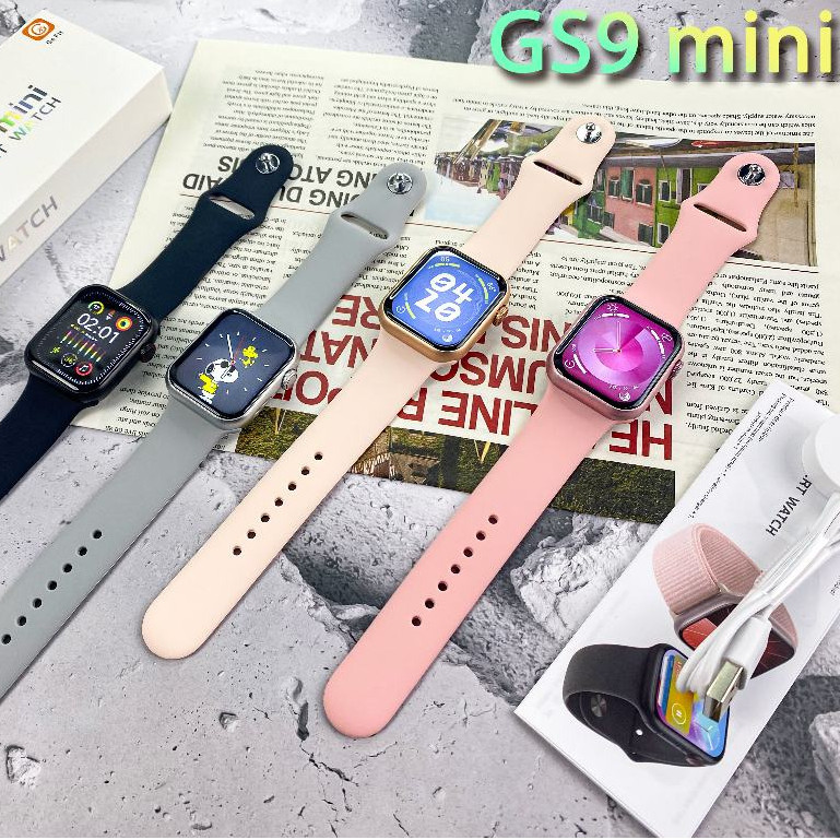 Smartwatch GS9 Mini Relógio Inteligente Para Mulheres Chat GPT 1.77 Polegadas 41MM IP67 GPS, NFC faz e Recebe Chamadas Original