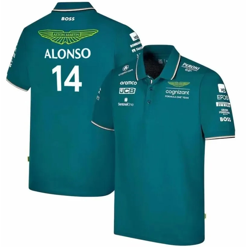 Aston Martin Aramco Cognizant F1 2023 Fernando Alonso Equipe Motorista  Camisa POLO Quick Dry | Shopee Brasil