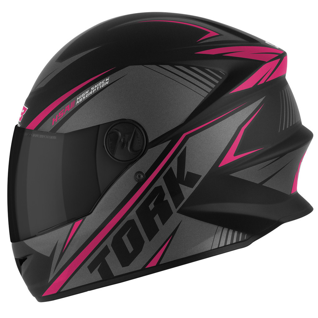 Capacete Pro Tork Fechado R8 Viseira Fumê Moto Feminino Masculino Viagem