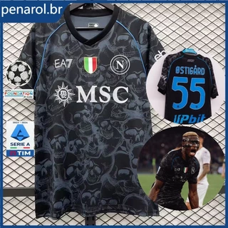 2023-24 Napoli Halloween Edição Especial Números De Camisas De Futebol Personalizadas Nome