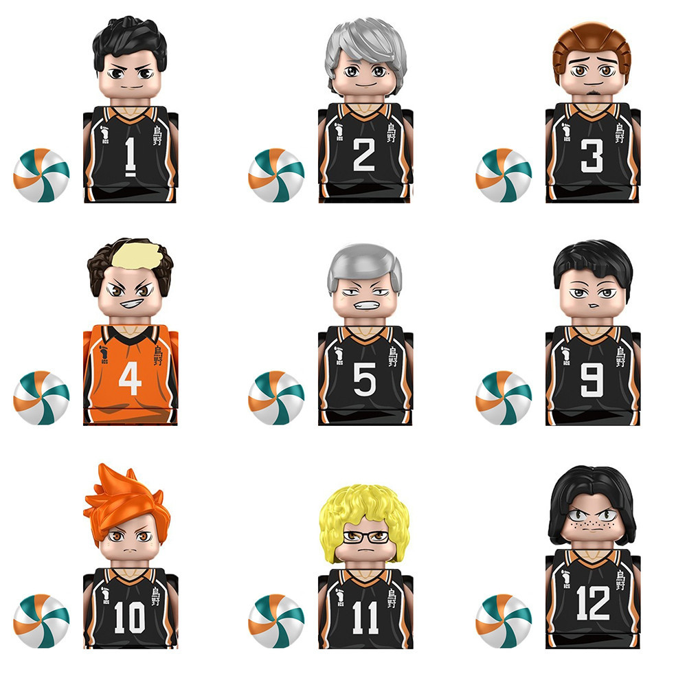 Anime Haikyuu ! Yu Nishinoya Números De Blocos De Construção Sugawara Koushi Toy Minifigures TP1010
