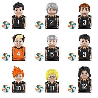 Anime Haikyuu ! Yu Nishinoya Números De Blocos De Construção Sugawara Koushi Toy Minifigures TP1010