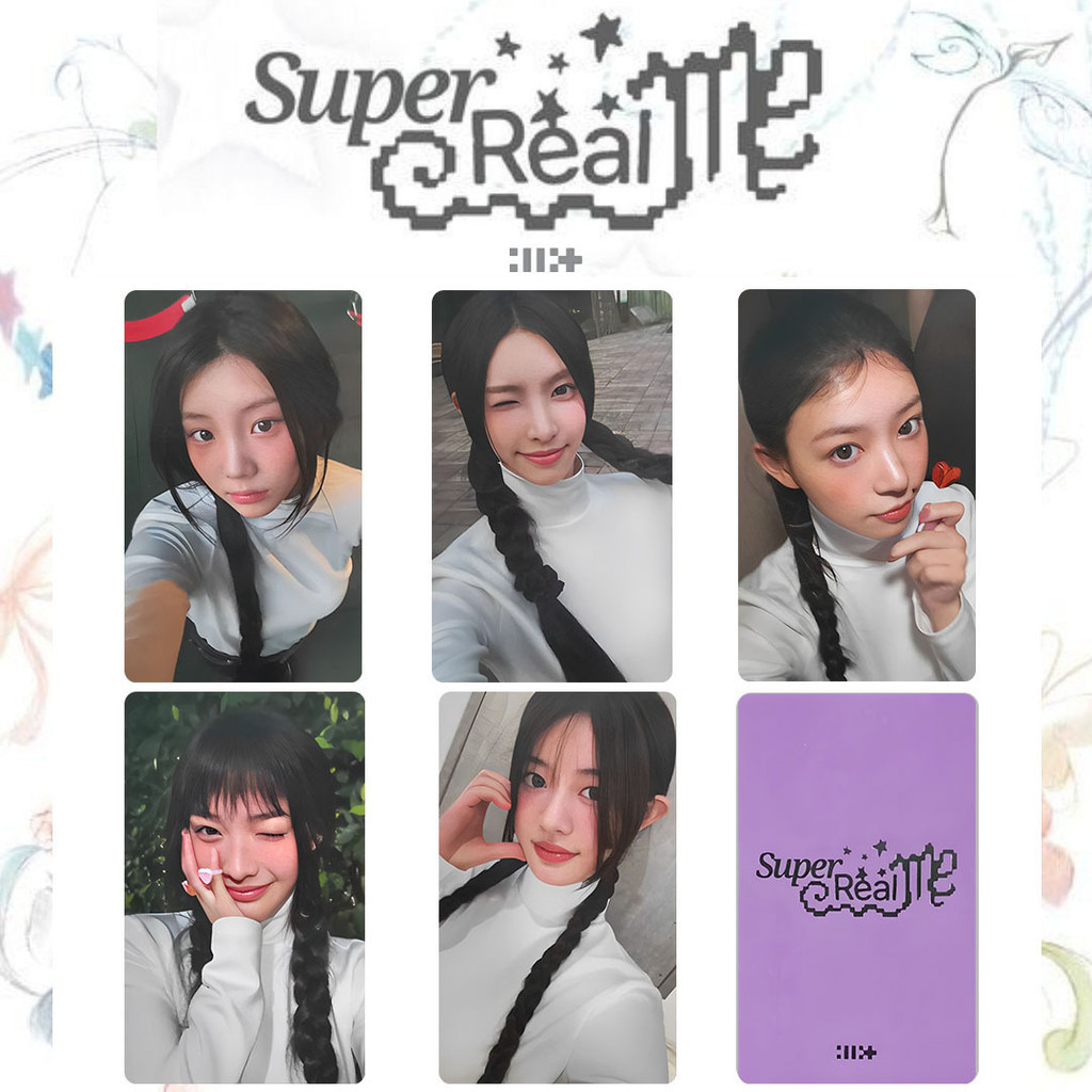 Kpop ILLIT Cartão Pequeno SUPER ME REAL M2U YUNAH IROHA MOKA