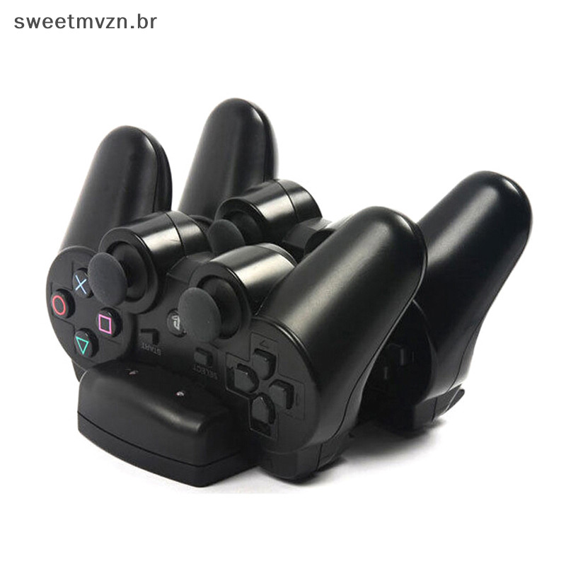 sweetmvzn Black usb Carregador Estação De Carregamento dock Para playstation 3 ps3 Controlador De Movimento BR