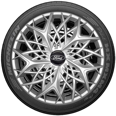 Jogo 4 Carlotas Esportivas aro 13/14 Prata Compatível com Ka New Fiesta Focus Todos Anos