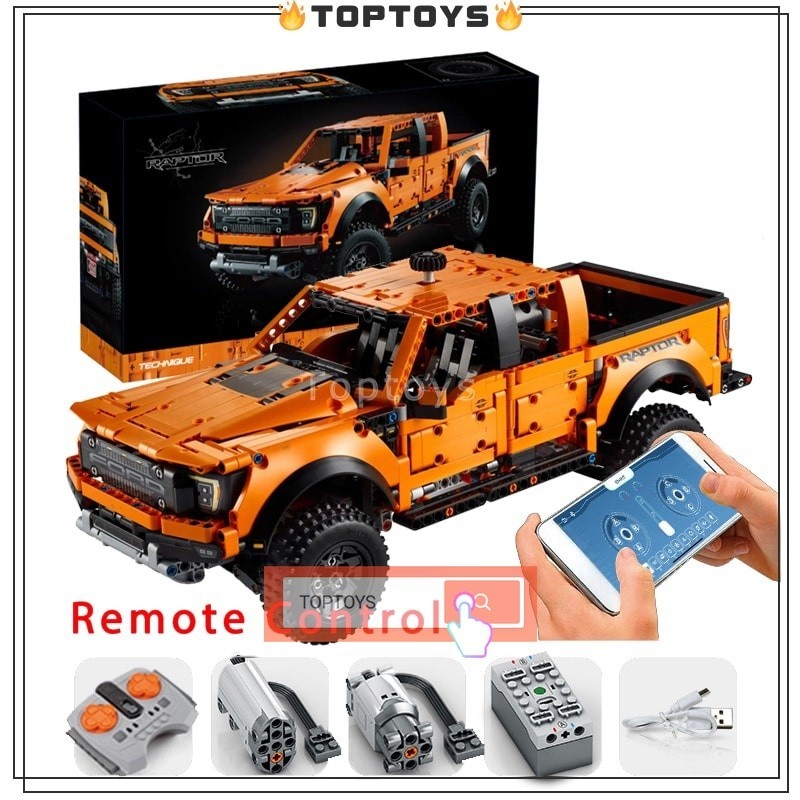Ford F-150 Raptor 42126 (1379 + PCS) Blocos De Construção De Quebra-Cabeças Controle Remoto Carro De Coleta Modelo Boy Children Toy Gift