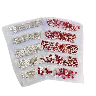 Kit Com 2 Pacotes De Strass Colorido Para Maquiagem