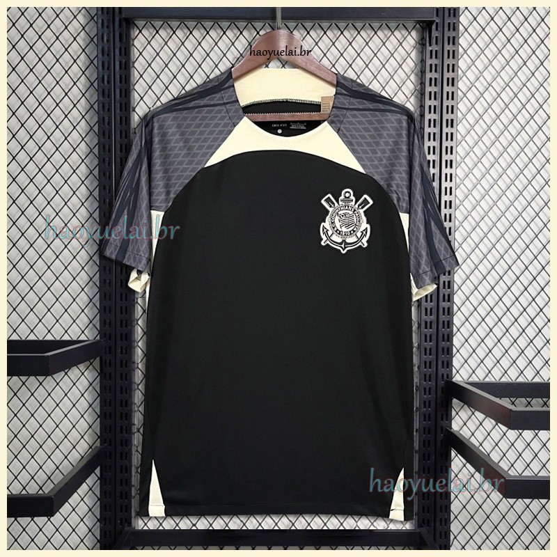 KLDA 2024 Camisa Preta De Futebol De Treinamento (Corinthians)