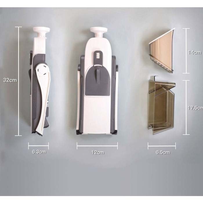 Imagem do produto Cortador Fatiador Mandoline Multifuncional 5 Funções para Cortar Batata Legumes e Vegetais 3