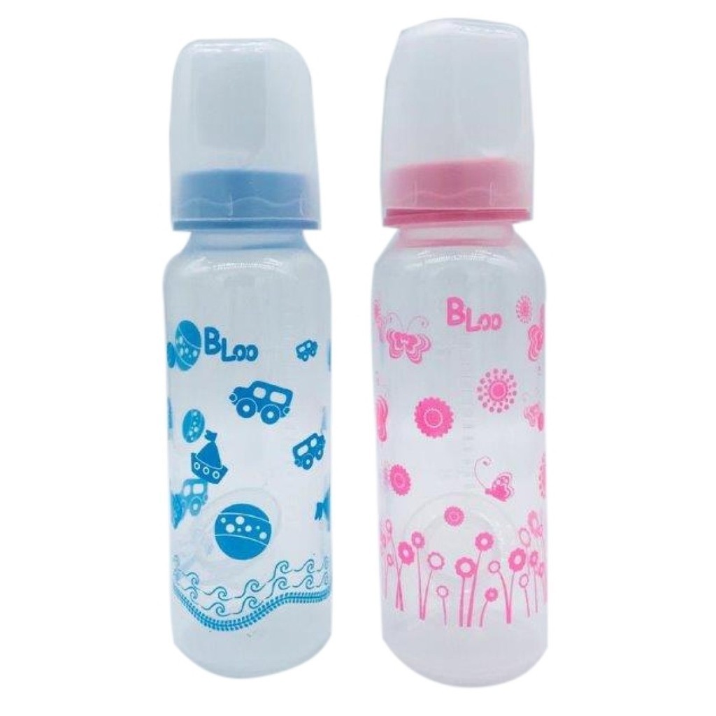 Mamadeira Infantil Para Bebês 240ml Bico Convencional Reta