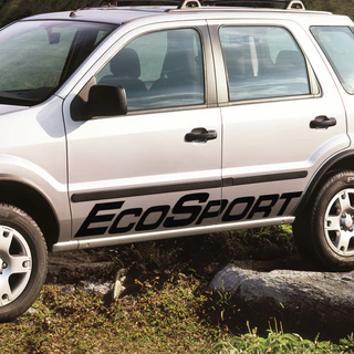Kit Faixa Lateral Ecosport 2002 Até 2012 Adesivo Portas