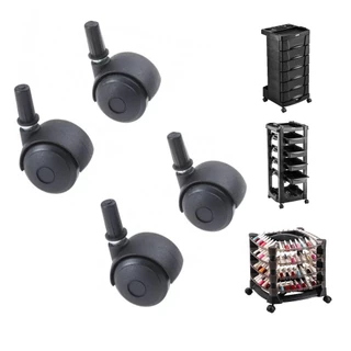 Kit 4 Rodinhas Dompel P/ Carrinhos Auxiliares Salão Original em Oferta na Shopee