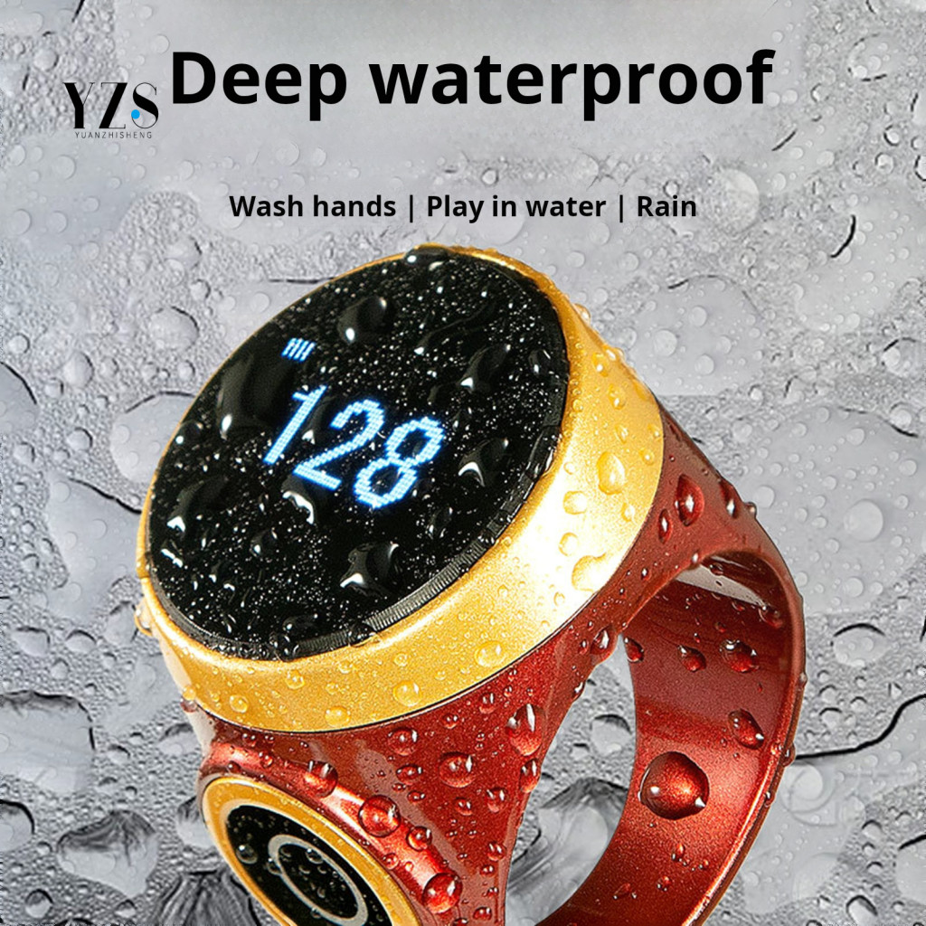 Smart Tally Counter Ring Clicker Waterproof Digital with Time Reminder ...