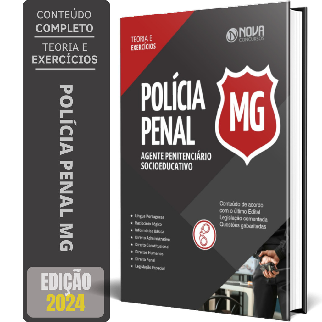 Apostila Polícia Penal MG 2024 - Agente Penitenciário Socioeducativo ...
