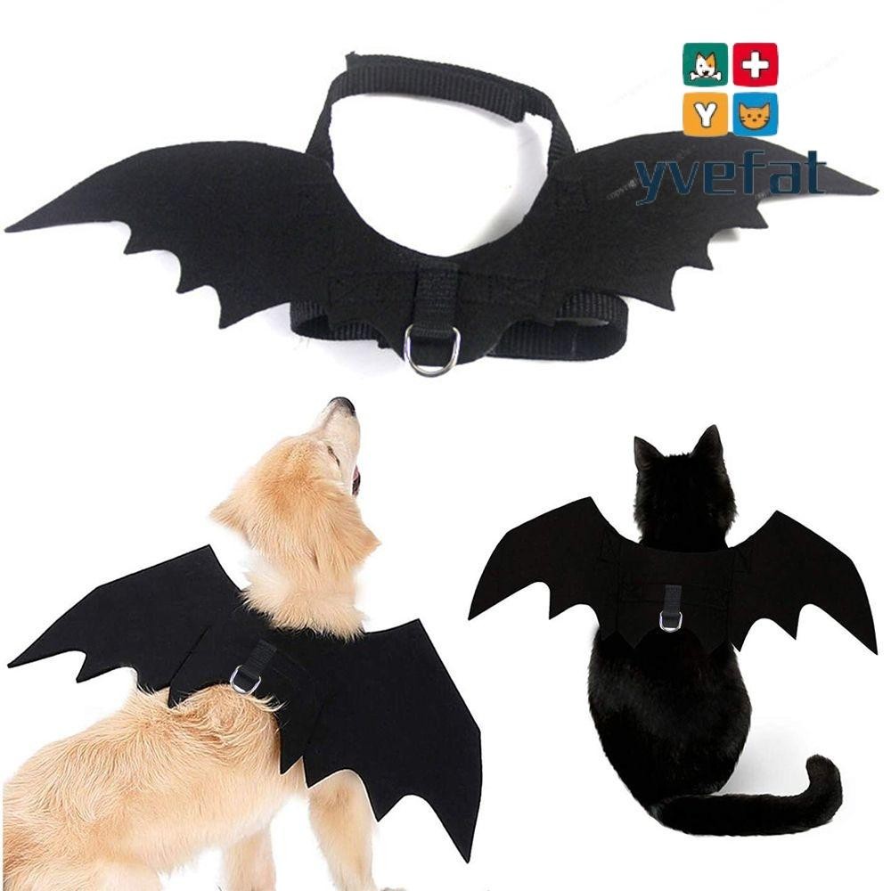 YVEFAT Asas De Morcego Com Gancho De Corda De Tração Kitty Apparel Cosplay Cão Propulsor Gato