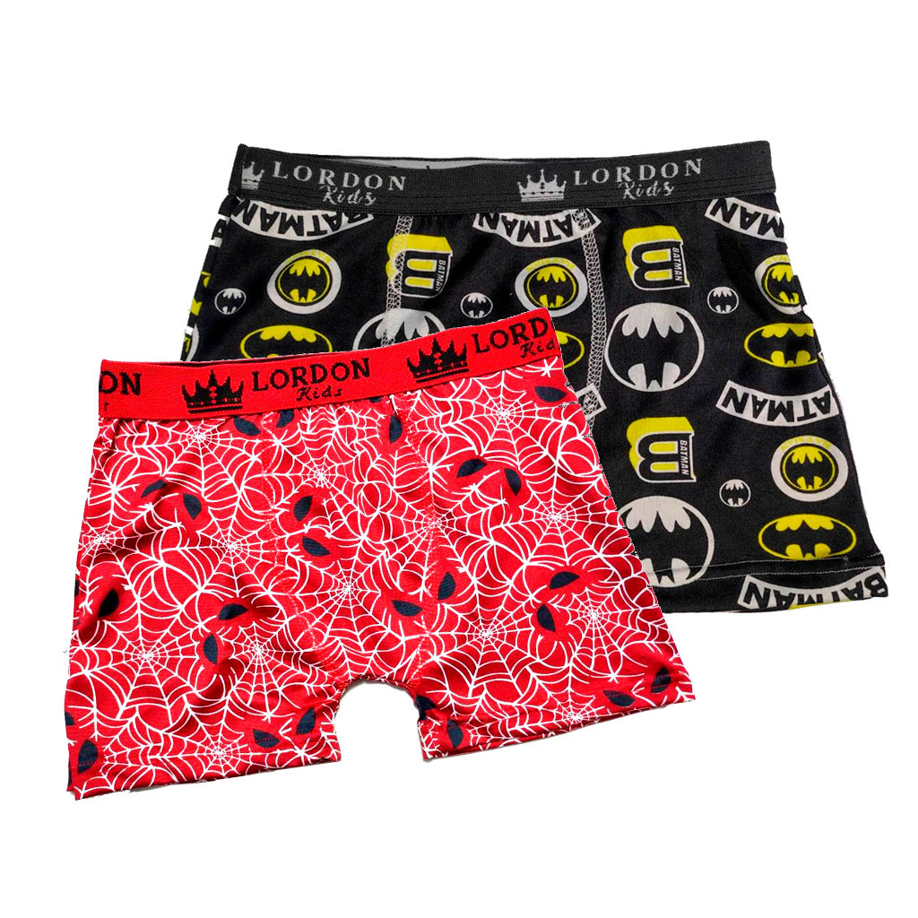 Kit 10 Cueca Boxer Box Infantil NÃO REPETIMOS ESTAMPA NO KIT Para Menino Colorida