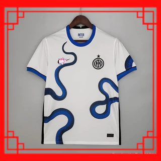 Camisa De Futebol Inter Milan Retro 2021-2022 branco Camisa de time 【Frete grátis】