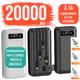 Carregador Power Bank 20000mah Portátil de celular Universal Saida 4 Cabos