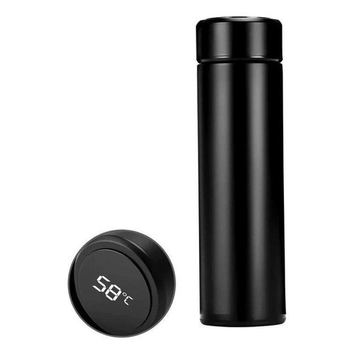 500 Ml Garrafa Térmica Inox Inteligente Com Medidor De Temperatura Ideal Para Viagens Escritório