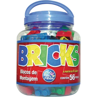 Bricks pote 56 pcs unica 47471 em Oferta na Shopee