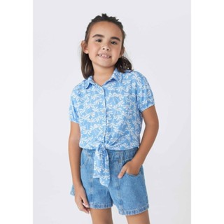 Camisa Infantil Menina Estampada Em Viscose Hering Kids