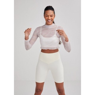 Blusa Esportiva Feminina Cropped Em Tule Hering Sports