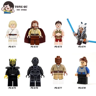 Minifiguras de Filmes de Ficção Científica Star Wars Luke Building Block Doll Collection Modelo de Coleção de Bonecas de Aniversário Brinquedo de Presente