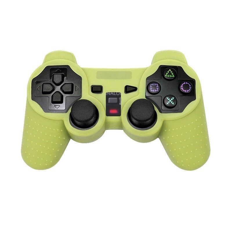 Capa Case De Silicone Controle Playstation PS2 Capinha Protetora Amarela