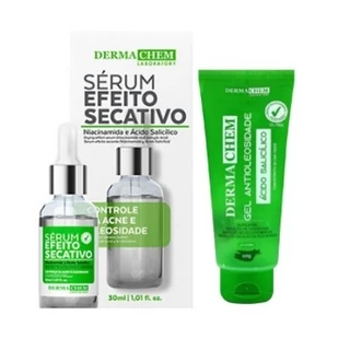 Kit sérum secativo 30ml + Gel antioleosidade 100g Dermachem