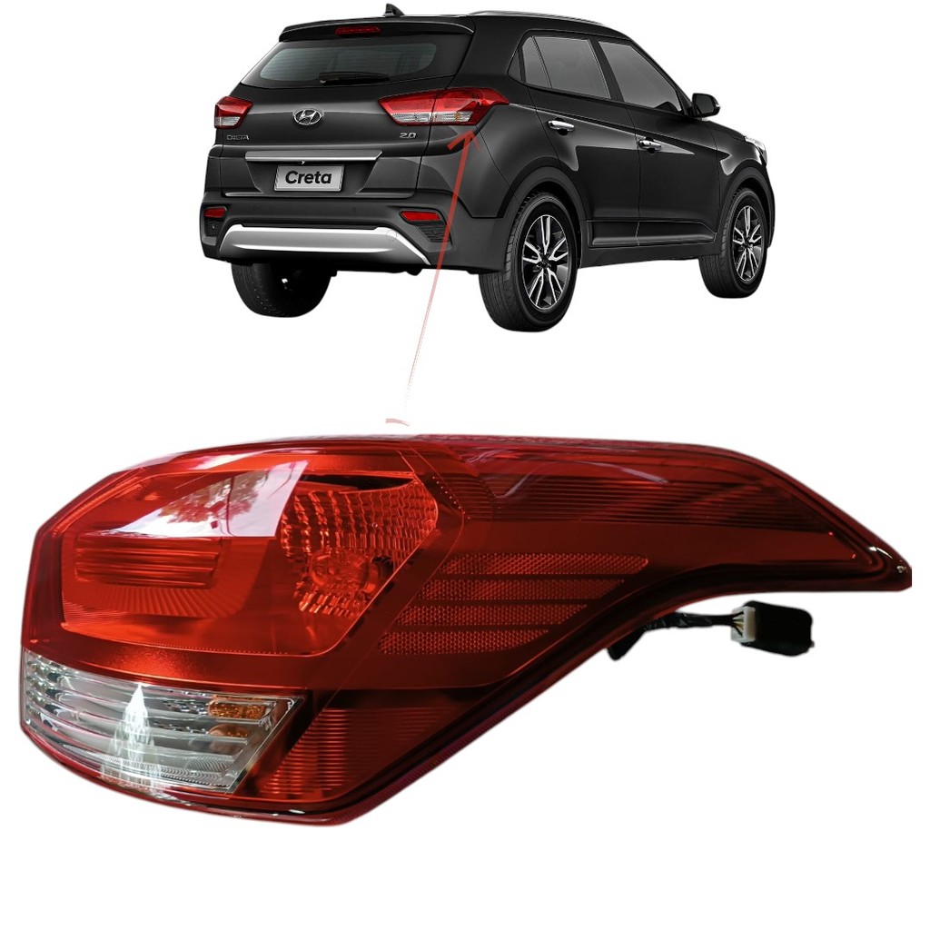 Lanterna Traseira direita Hyundai Creta 2017 2018 2019 2020 2021 ...