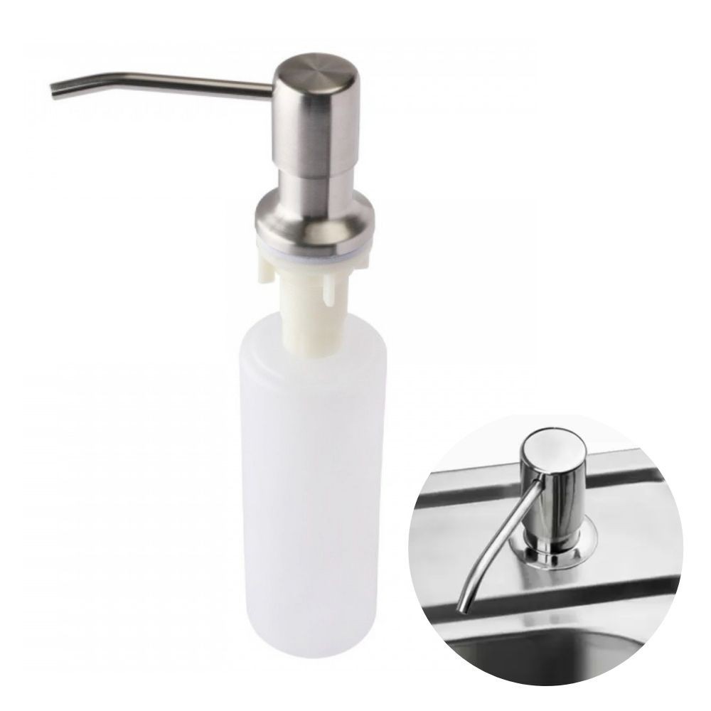 Dispenser Detergente Embutir Pia Dosador Banheiro Cozinha
