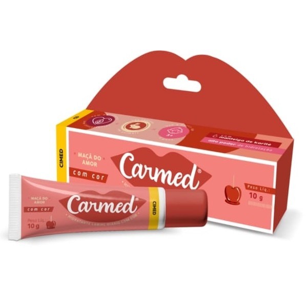 Hidratante Labial Carmed Maçã do Amor com 10g