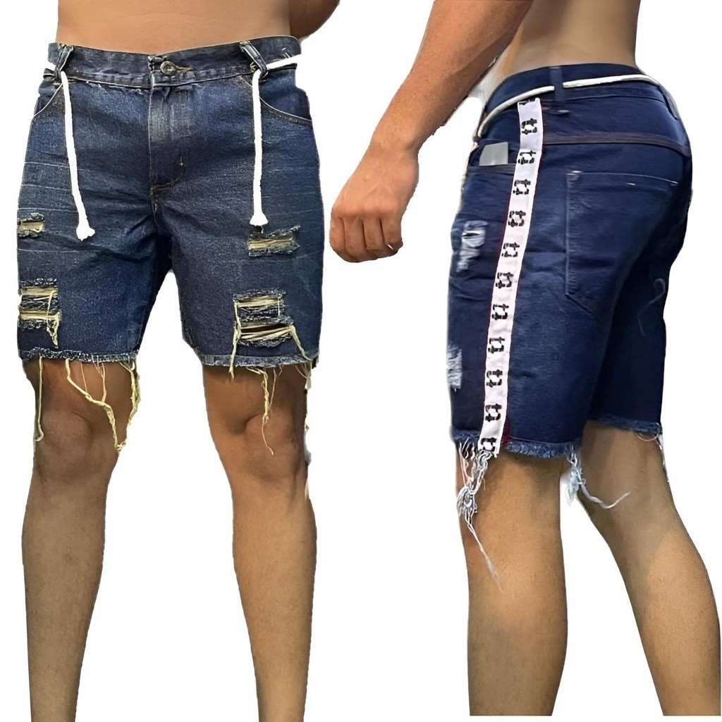 Short shops masculino curto jeans