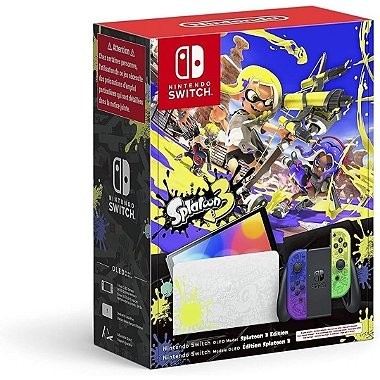 Nintendo Switch Oled Edição Splatoon 3 Novo Com Nota Fiscal Nintendo Switch Oled Edição Splatoon 3 Novo Com Nota Fiscal