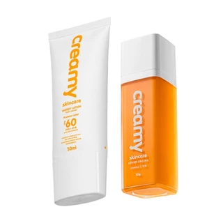 Duo Creamy Serum Vitamina C 30ml, Protetor Solar Watery 50ml