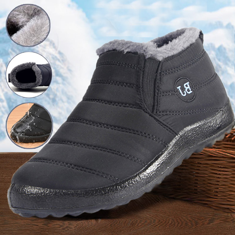 Botas Masculinas De Neve Casual Unisexo De Inverno Sapatos Masculinos Para Mulheres Tornozelo Impermeáveis Calçados Trabalho